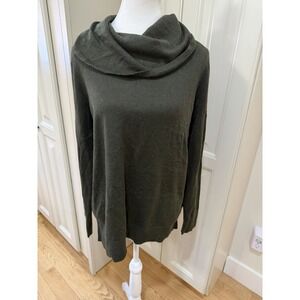 Pink Clover Olive Cowl Neck Pullover Sweater L Cozy Knit Long Sleeve Stitch Fix